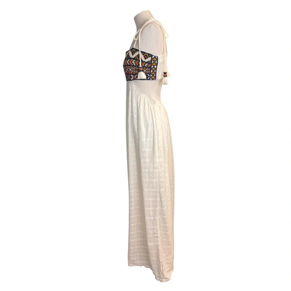 Free People Phoenix Beaded Maxi Boho Dress size M